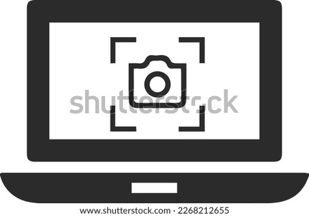 Set of screenshots icon, screenshots symbol black vector