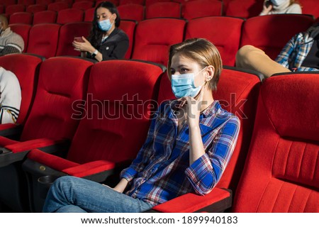 Similar – Image, Stock Photo Empty seats Theatre