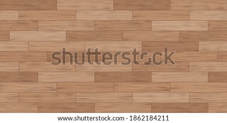 Floor wood parquet. Flooring wooden seamless pattern. Design laminate. Parquet rectangular tessellation. Floor tile parquetry plank. Hardwood tiles. Rectangles slabs brown wooden. Vector background Photo stock © 