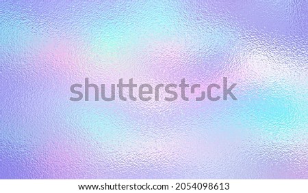 Holographic background. Holograph color texture with foil effect. Halographic iridescent backdrop. Rainbow metal. Pearlescent gradient for design prints. Hologram ombre marble. Vector illustration Stock foto © 