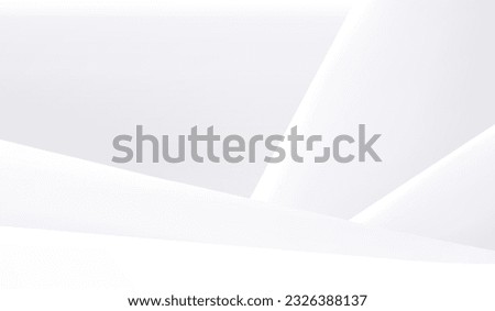 Abstract white background. Texture light gray color. Grey silver pattern. Modern minimal background. Triangle gradient for business design. Angular wallpaper. Space template. Vector illustration