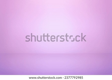 Pink studio background. Abstract empty room with soft light for product. Simple purple backdrop. Line horizon. Pastel colors gradient background. Texture blank wall and floor. Vector illustration