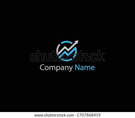 o financial logo design eps Vector