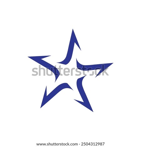 Star arrow logo design, Arrow star logo icon, Logo design template