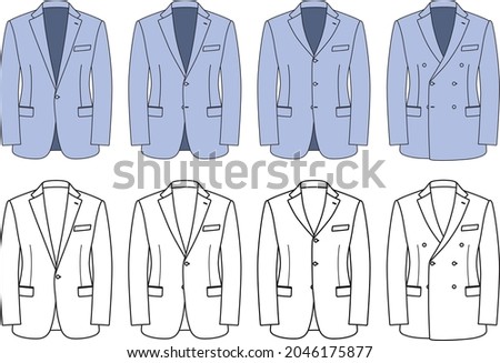 Similar – Image, Stock Photo Suit jacket with buttons