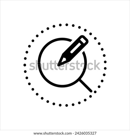 Vector solid black icon for find and replace