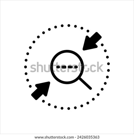 Vector solid black icon for find and replace