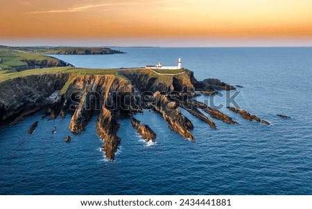 Similar – Image, Stock Photo Landscape of lighthouse in Iceland