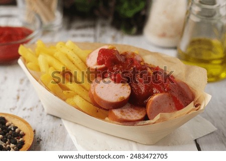 Similar – Foto Bild Currywurst Lebensmittel