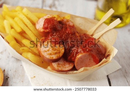 Similar – Foto Bild Currywurst Lebensmittel