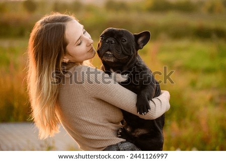 Similar – Image, Stock Photo Lovely young woman in her first month of pregnancy