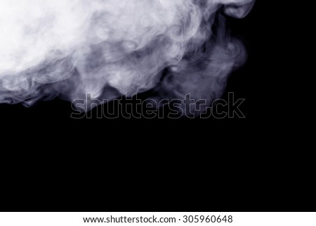 Abstract smoke on a black background. Texture. Design element. Abstract art. Smoke from hookah. Macro shooting.