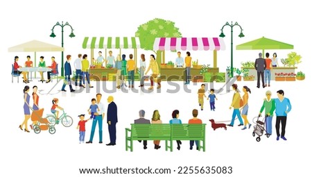 Similar – Image, Stock Photo Weekly market