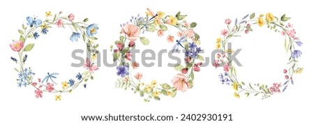 Similar – Image, Stock Photo wreath of flowers