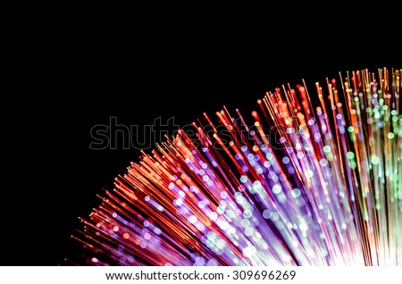 blurred light fiber optic background