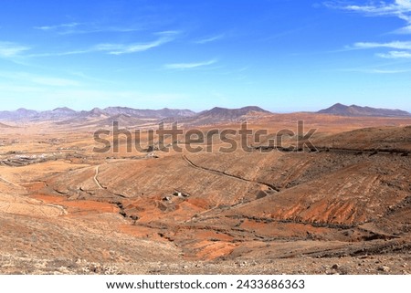 Image, Stock Photo Landscape shot with huge clouds