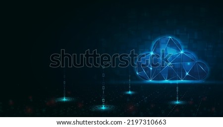 3D cloud background for cloud computing in vector format. transferring a lot of information to the cloud.