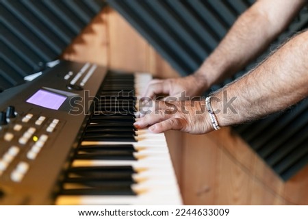 Similar – Image, Stock Photo Anonymous male musician playing violin