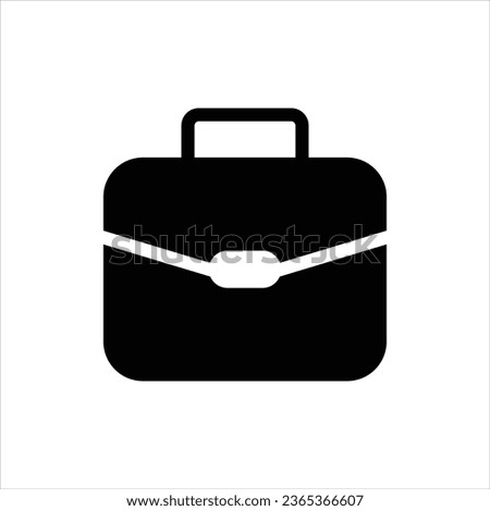 Business work briefcase vector icon