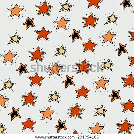 The pattern of stars on a Grey background