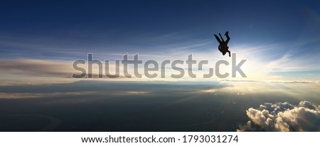 Similar – Image, Stock Photo Upside down: sunrise with reflection in the lake in the Dolomites