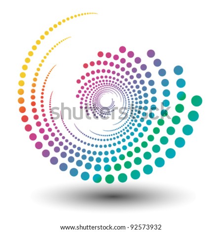 abstract colorful swirly illustration, logo design