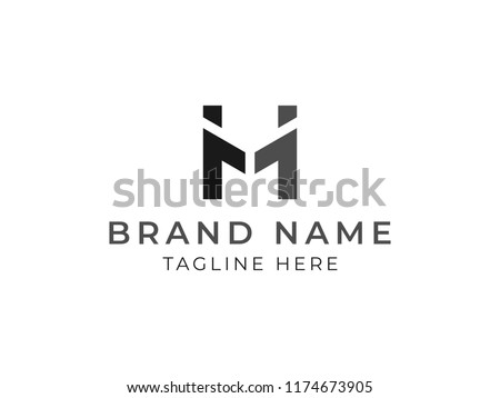 Abstract People Handshake Initial Logo Stock fotó © 