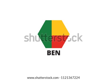 Benin national symbol flag coat of arms country africa emblem 