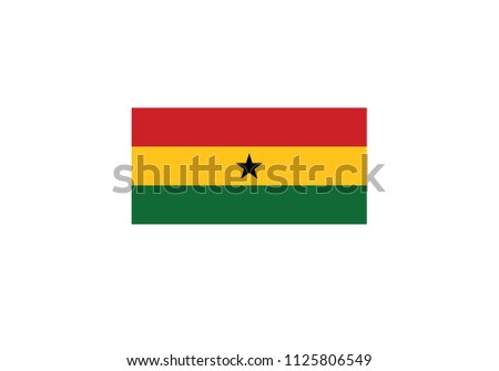 Ghana national flag africa coat of arms symbol emblem red yellow green tricolor
