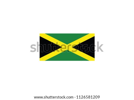 Jamaica national flag green yellow black coat of arms country emblem state symbol