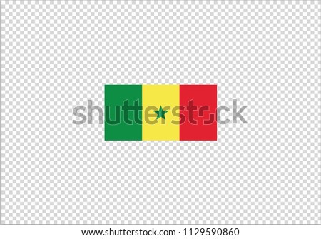 Senegal national flag coat of arms country emblem state symbol