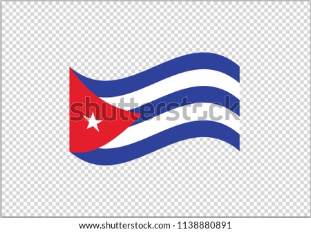 Cuba  flag waving country emblem state sign coat of arms