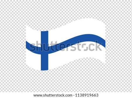 Finland flag waving national symbol country emblem state tricolor coat of arms