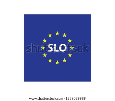 Slovenia European Union symbol flag
