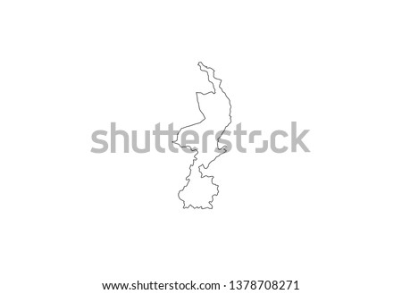 Limburg outline map Netherlands region Holland province