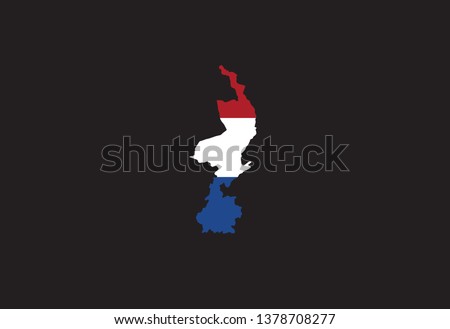 Limburg outline map Netherlands region Holland province