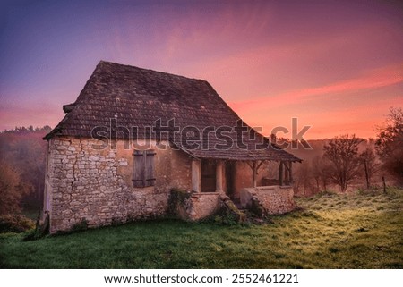 Similar – Image, Stock Photo frosty autumn day