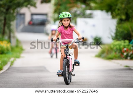 Similar – Foto Bild Mädchen mit Fahrrad