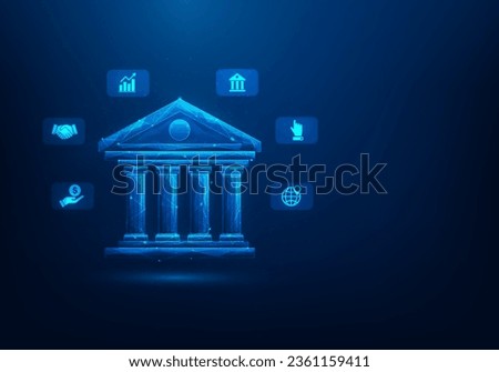 finance bank money technology digital. online money exchange. vector illustration fantastic low poly wireframe design.