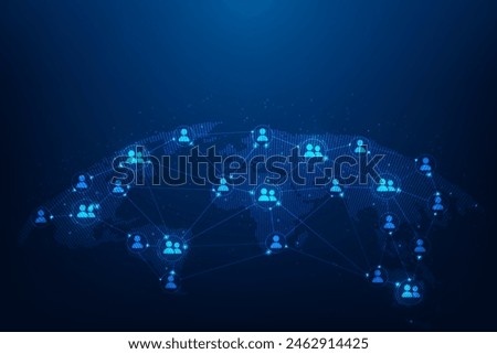 internet network business connecting people around the world. human resources digital. customer relationship management. community global technology. vector illustration digital.