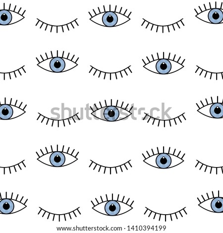 Abstract seamless sport eyes pattern for girls, boys. Creative sport vector pattern with psychodelic eyes. Funny eyes pattern for textile and fabric. Fashion sport style. Background for kids, girls op