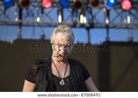 WASHINGTON, DC - JULY 9:  Graham Russell of the band Air Supply performs live on July 9, 2011 in Washington, DC.