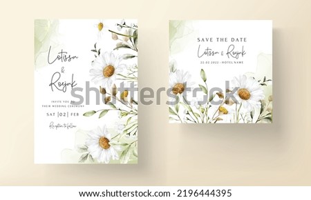 Similar – Image, Stock Photo romantic white daisy flower in the garden in springtime