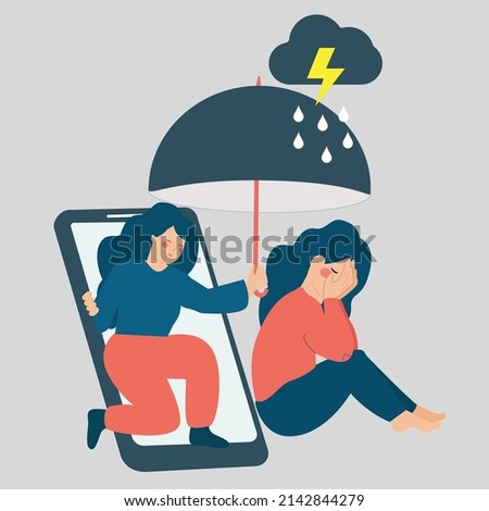 Similar – Image, Stock Photo patronage Umbrella