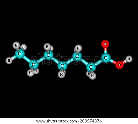 Heptanoic (enanthic) acid is an organic compound composed of a seven-carbon chain terminating in a carboxylic acid. It is an oily liquid with an unpleasant, rancid odor