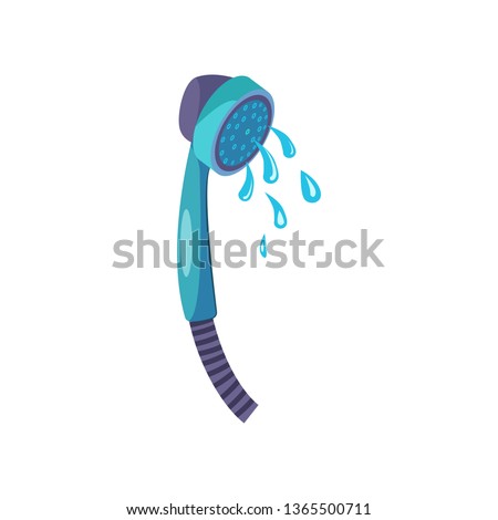 Shower flat icon. Shower room, bathing, hotel services. Bathroom concept. Vector illustration can be used for topics like hygiene, healthcare, public services