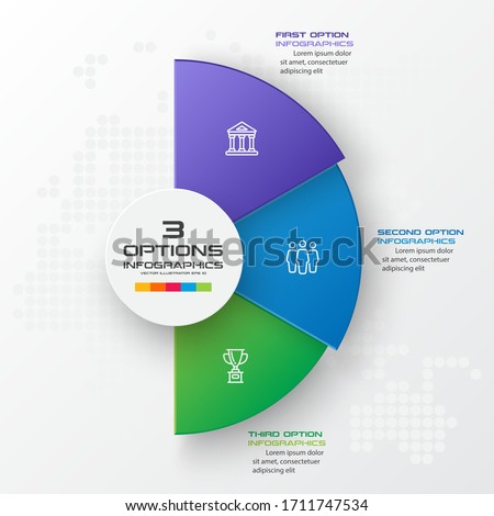 Business infographics 3 steps,Abstract design element,Vector illustration.