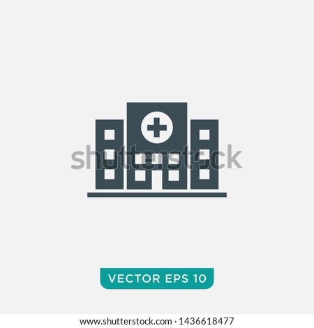 Hospital Icon Design, Vector EPS10