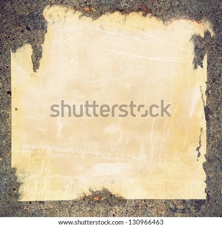 worn grungy rusty  paper ; vintage background