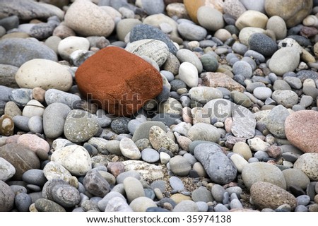 close up of zen-like boulder / abstract grunge background